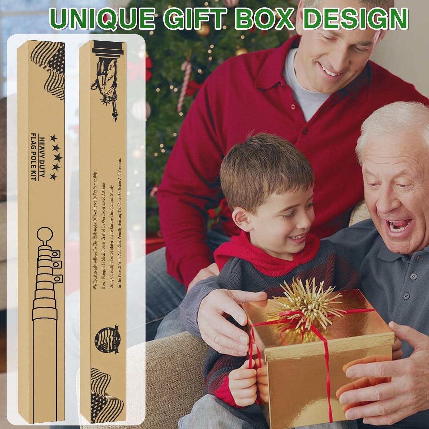 11 Gauge Telescoping Flag Pole for Outside House, 20 FT Heavy Duty 45K PSI & 95 HBW Hard Aerospace Aluminum Flagpole Kit, 120MPH Wind Unbending Telescopic Outdoor In-Ground Flag Poles