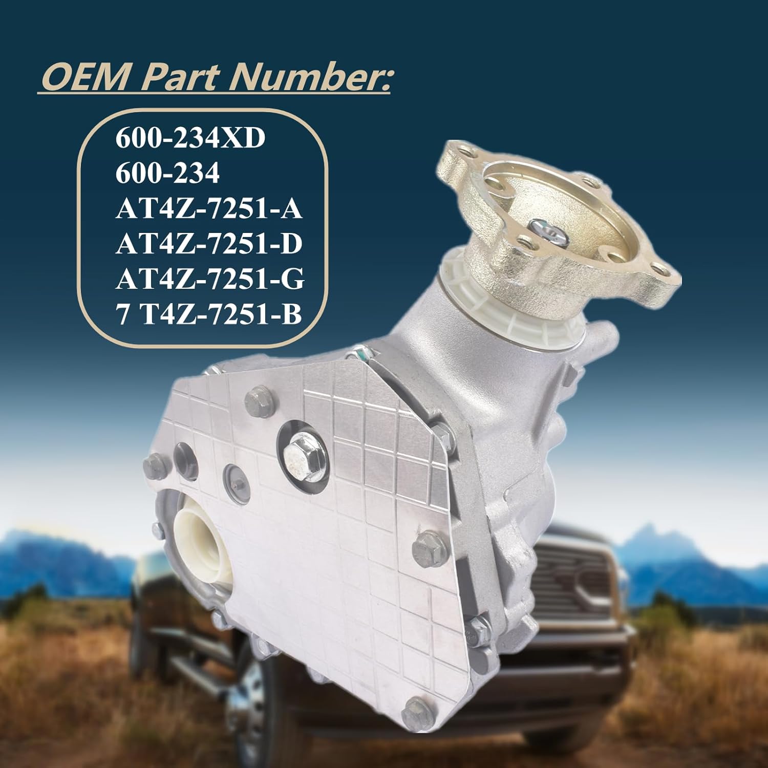 600-234XD Upgraded AWD All Wheel Drive PTO PTU Power Take Off Transfer Case Differential Unit Replacement for Ford Edge Explorer Flex Taurus Lincoln MKS MKT 2007-2016 3.5L 3.7L - AT4Z-7251-G