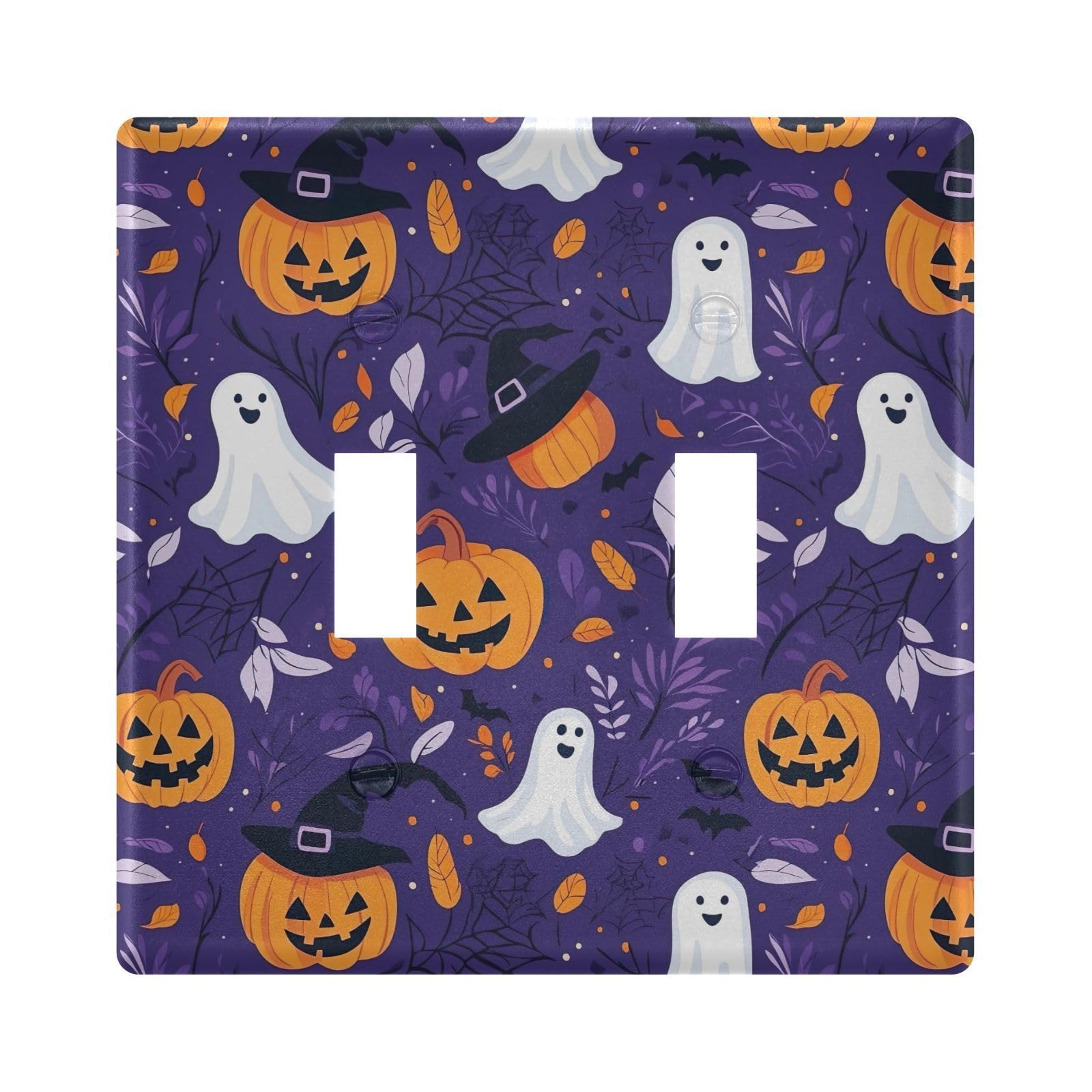UMIRIKO Halloween Pumpkin Ghosts Bats Light Switch Cover Plate Covers Decorative Double Toggle Home Decor 202b7140