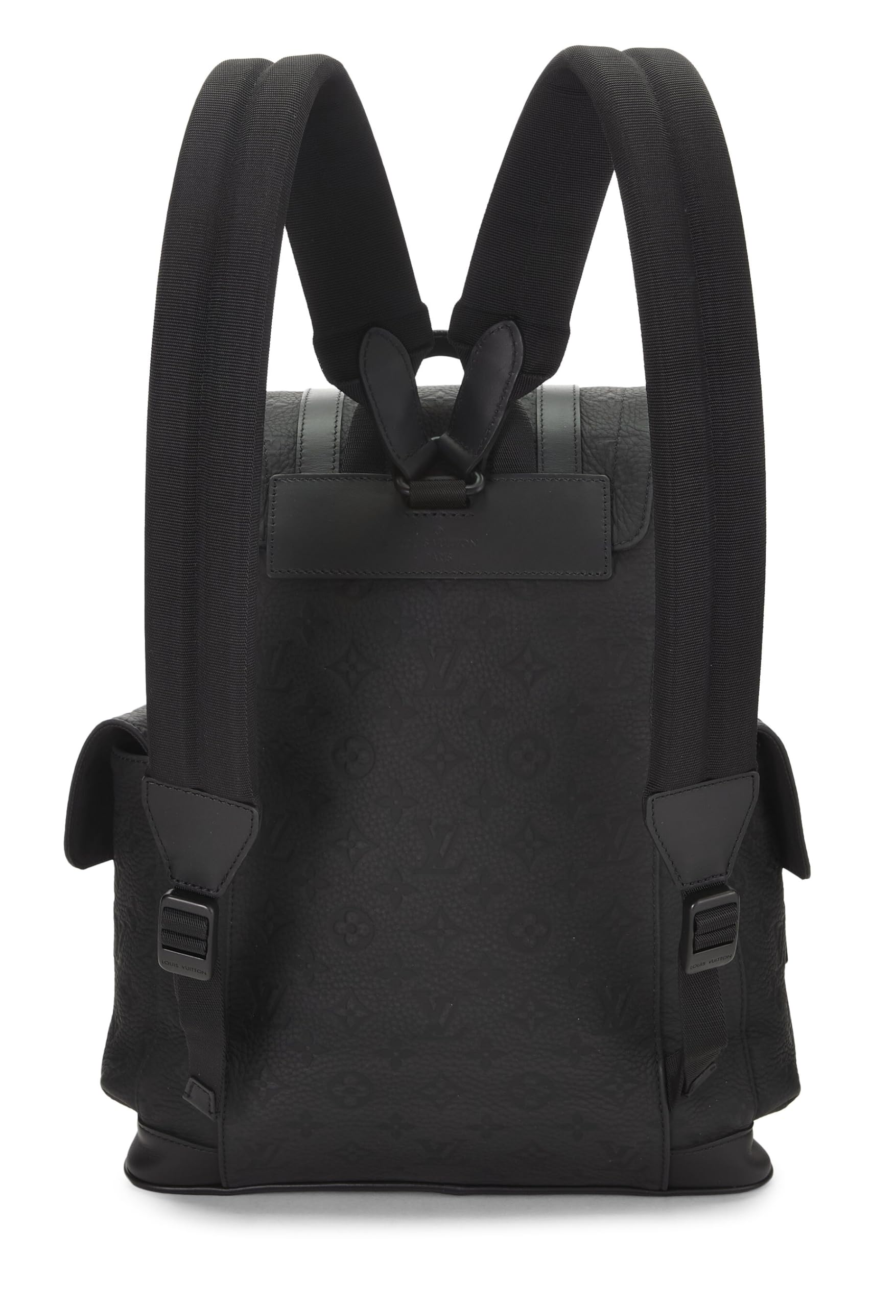 Louis Vuitton, Pre-Loved Black Monogram Taurillon Christopher PM, Black