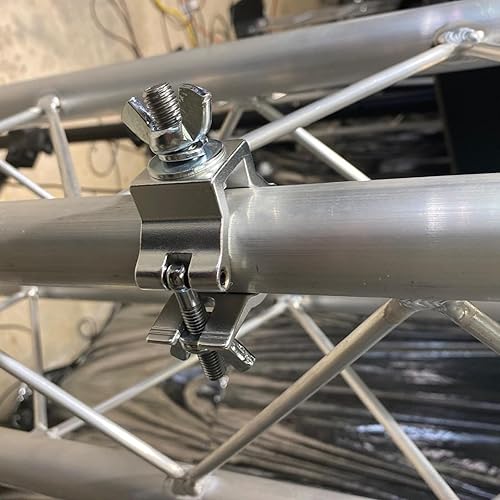 Miniatura 7 de Paquete de 10 abrazaderas de iluminación de escenario, abrazadera de armadura de aluminio resistente de 220 libras para tubo de braguero de