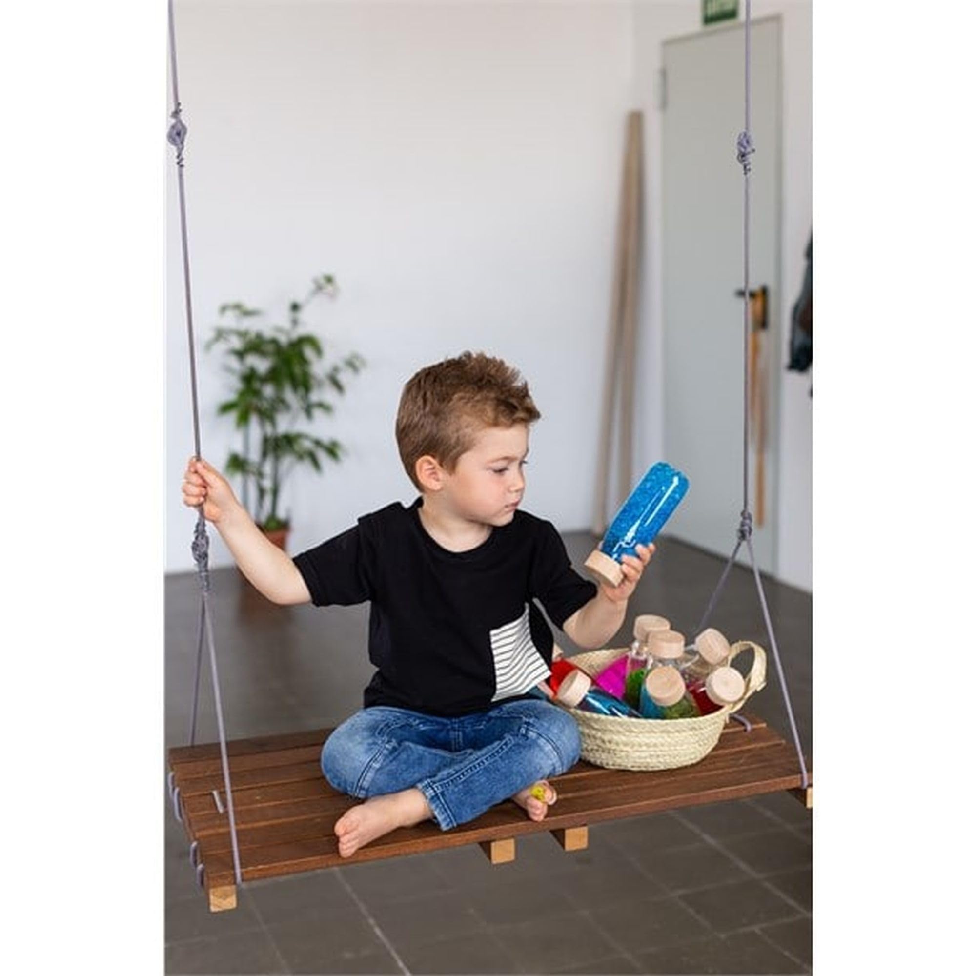 Petit Boum - Confezione da 3 Bottiglie Sensoriali Serenity | Un Microcosmo in Ogni Bottiglia | Scopri, Ascolta e Impara | Stimolazione Sensoriale | Bottiglie Sensoriali per Bambini