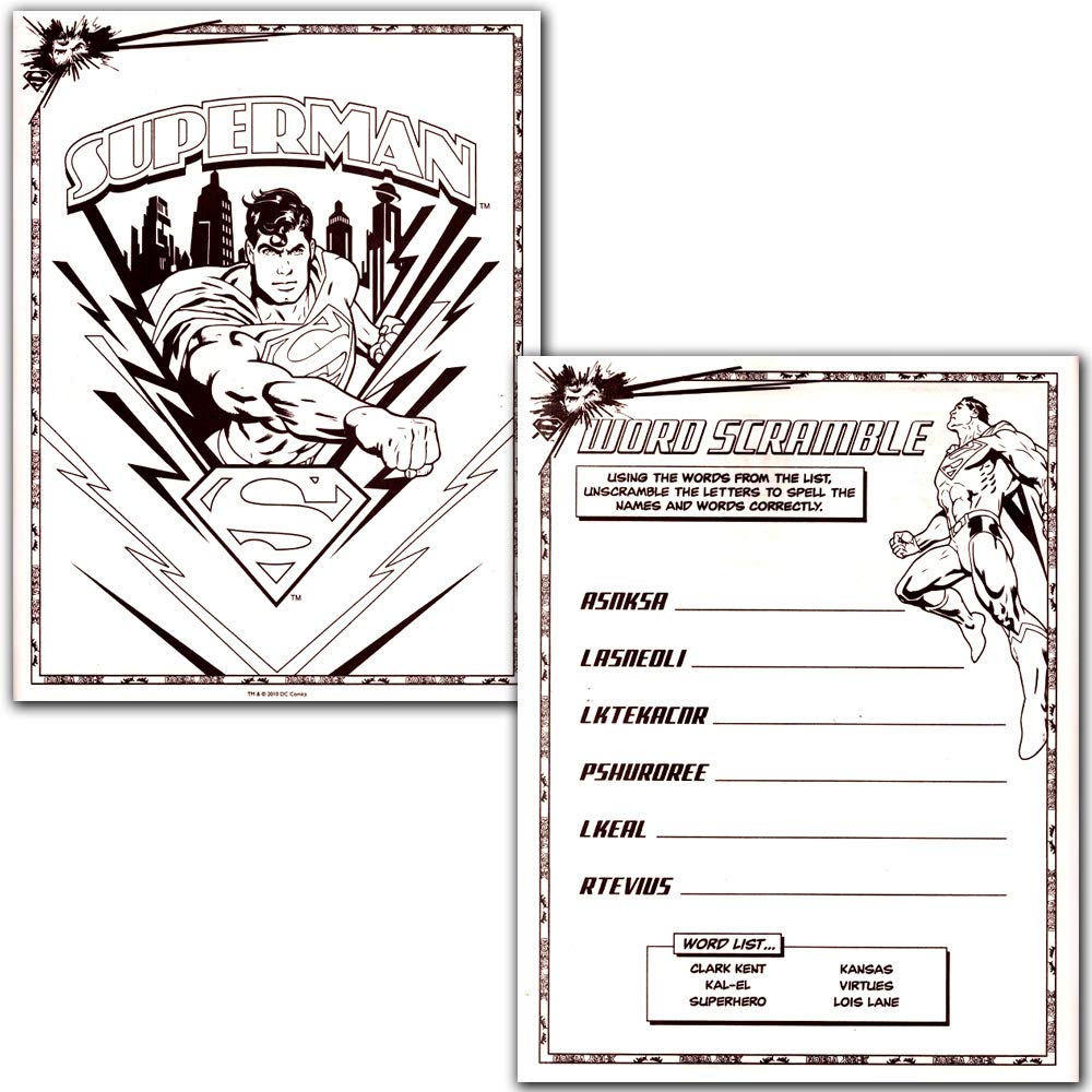 Superman Letters Printable