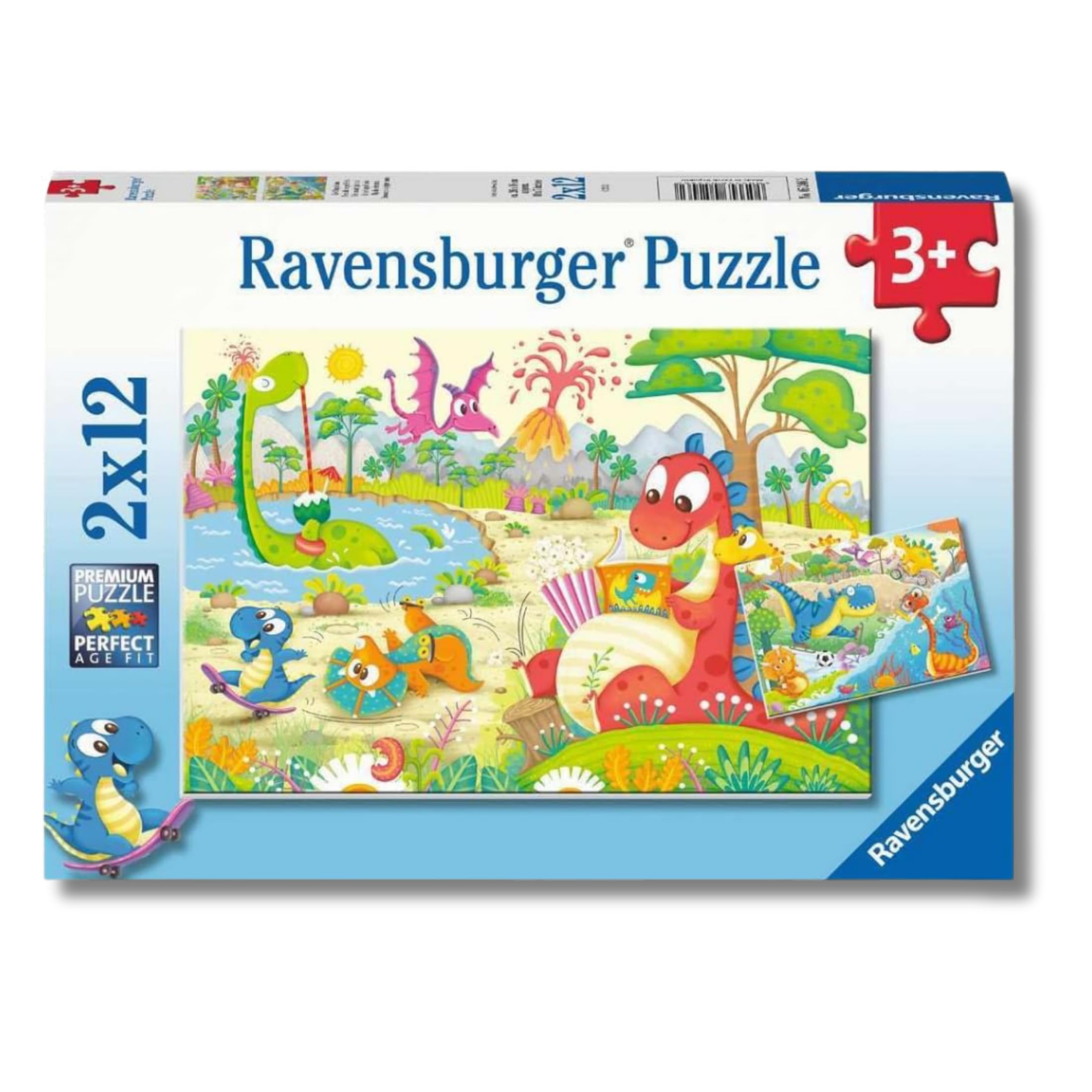 Ravensburger Puzzle 2x12 Sam Il Pompiere – 2 Puzzle Da 12 Pezzi – Per Bambini 3+ Anni – Formato 26x18 Cm