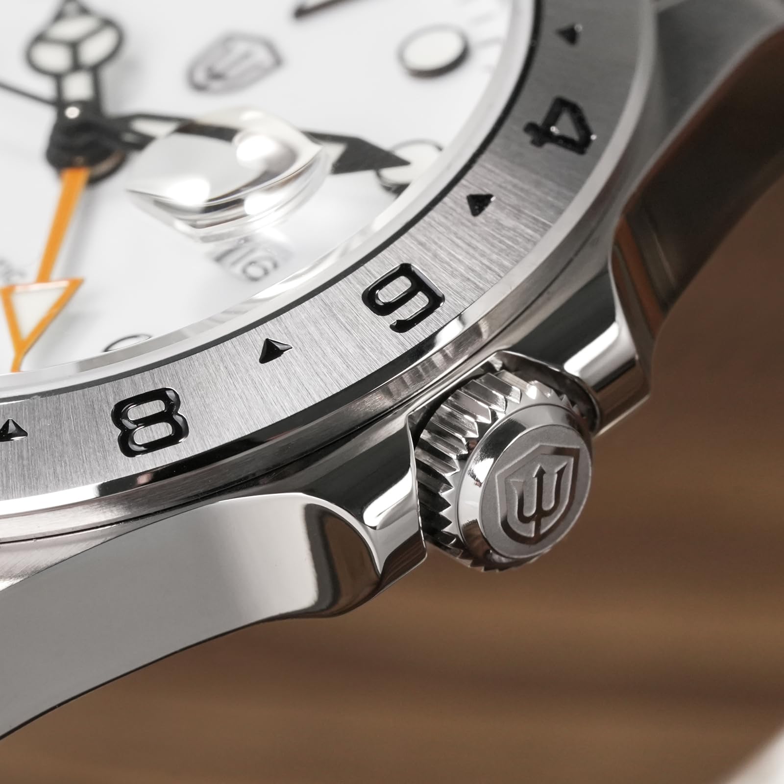 watchdives Zegarek automatyczny GMT WD1993 Dual Time Zone Dive Zegarek na rękę 40 mm szafirowy kryształ 100 m wodoodporne zegarki dla mężczyzn