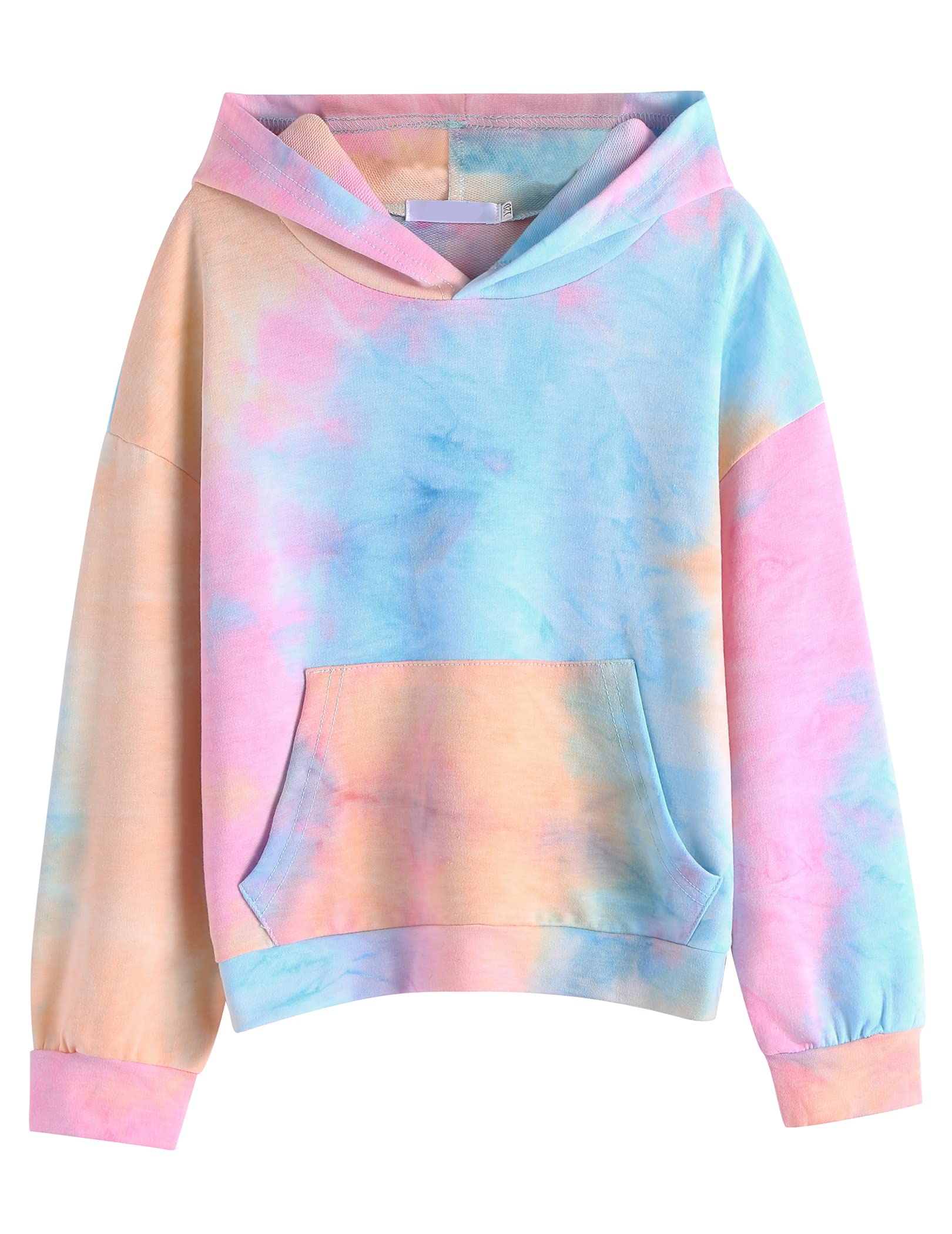 Arshiner Fille Sweats à Capuche Batik Enfant Hoodie Manches Longues Mode Décontractée Automne Hiver Capuche Sweatshirt pour Filles