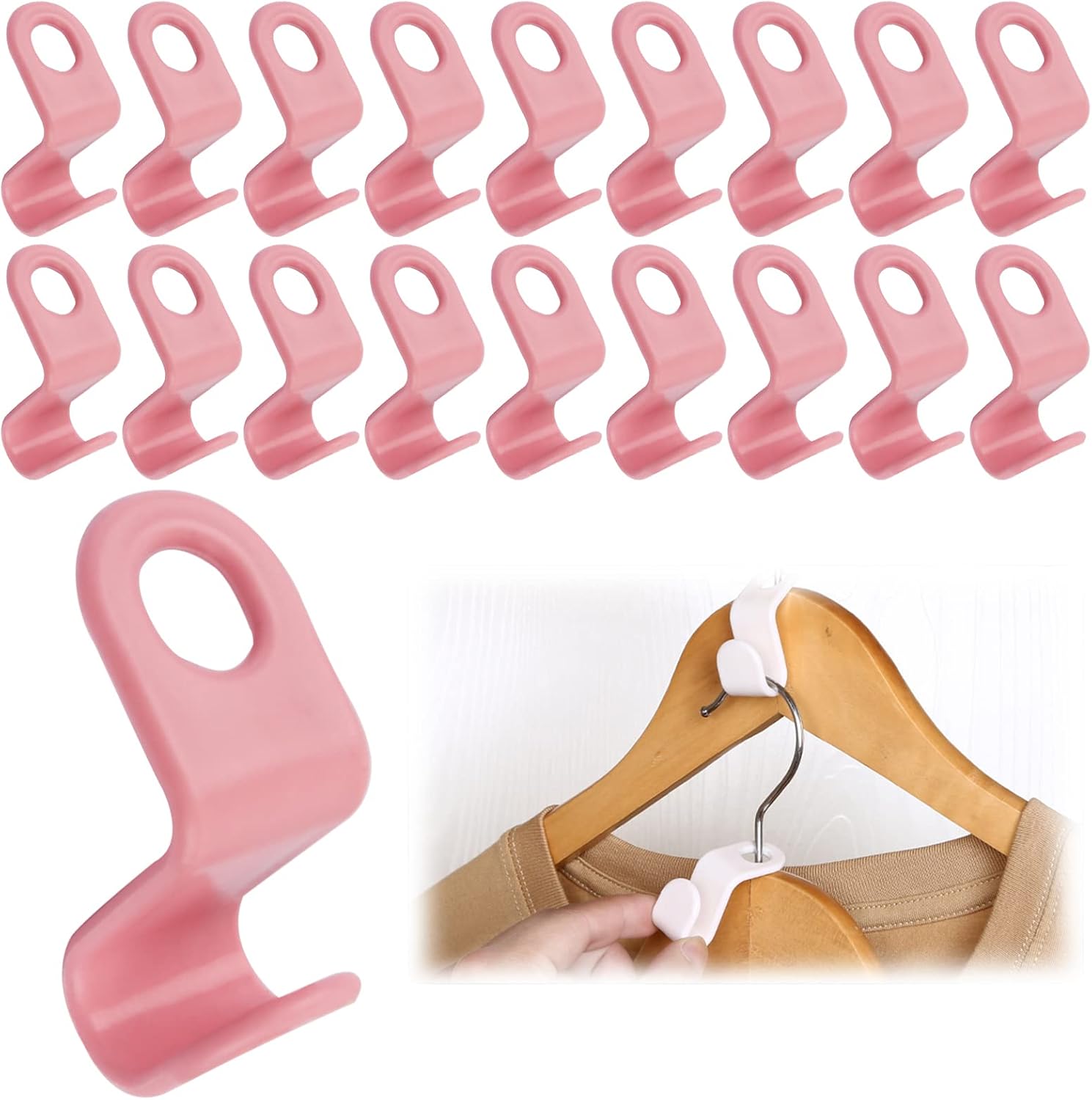 Clothes Hanger Connector Hooks, Cascade Hangers to Create
