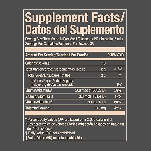 Miniatura 7 de Emulsión de Escocia, Aceite de Hígado de Bacalao para fortalecer el sistema inmunológico de tus hijos, Vitaminas A y D, Vitaminas E y B1, Suplemento