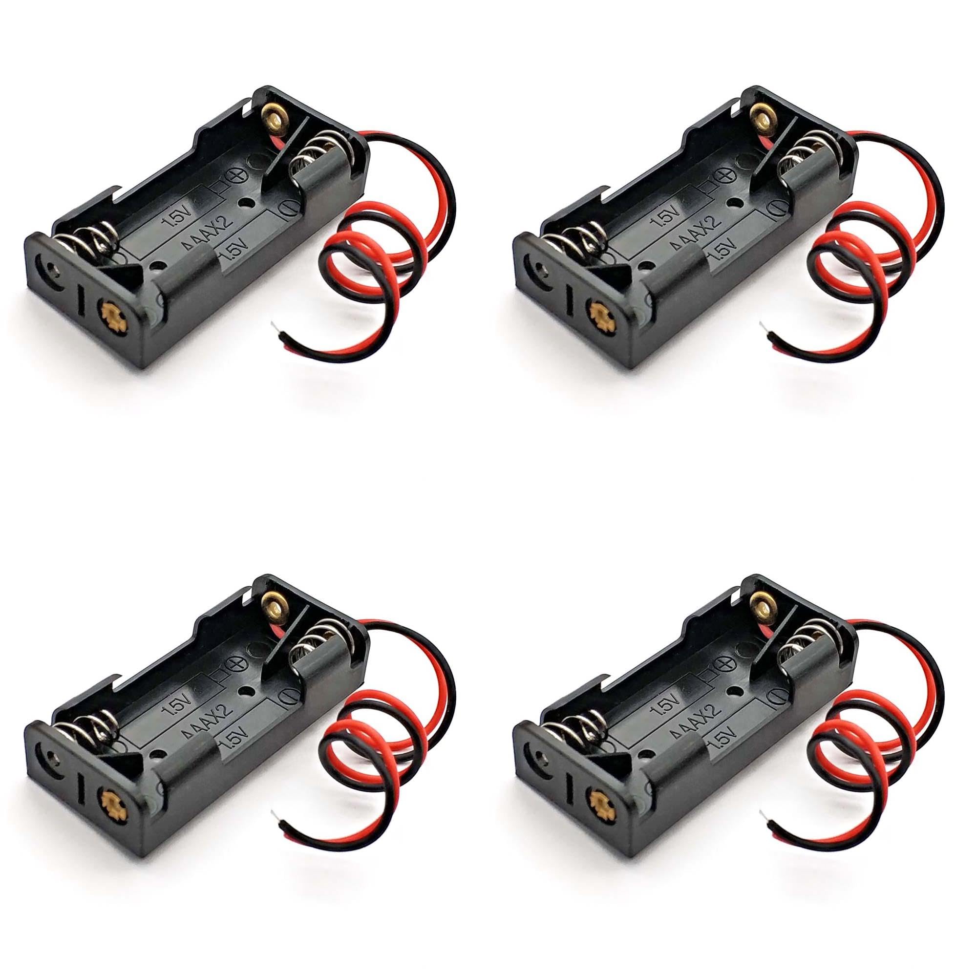 (4 pc) Pro3D 2 x 1.5V AAA Battery Holder without Cover-picture-22