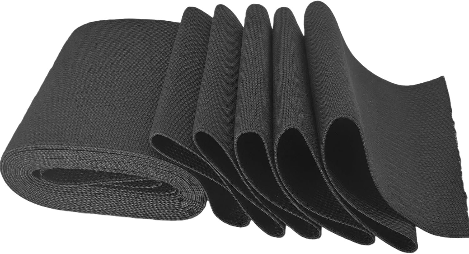 Wide Black Wide Elastic Band for Sewing 4 inch, 5Yards Strong Durable Stretch Fabric Knit for DIY Crafts, Waistband Clothes and Pants Waist and Accessories (10cm)