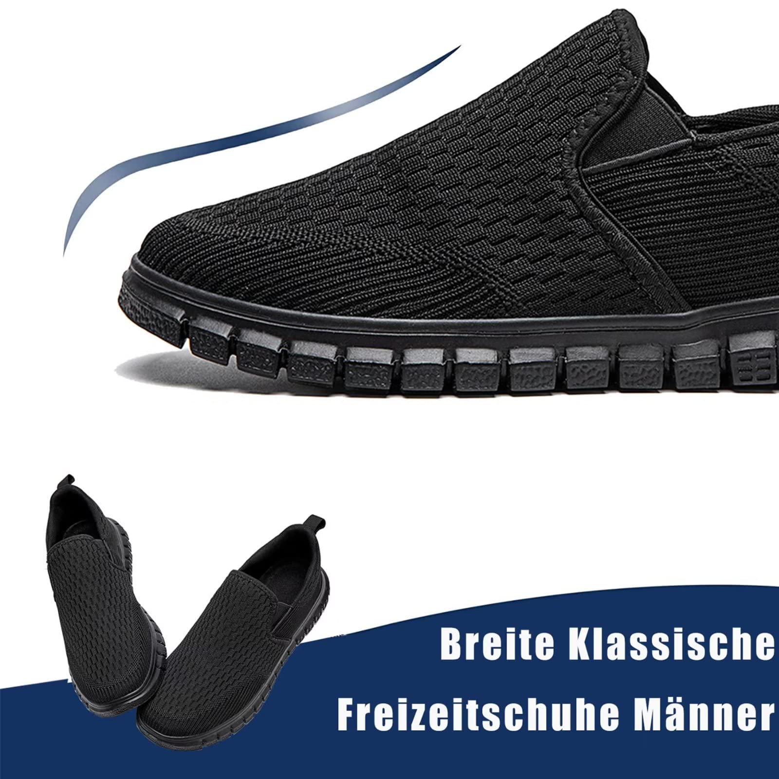 Oltyutc Mocassini da Uomo Slip on Sneaker Casual Scarpe da Running Corsa Scarpe Antinfortunistica Leggera Fitness Traspirante Camminata