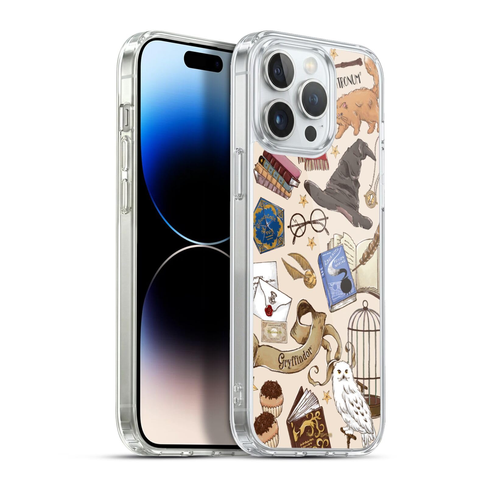Head Case Designs Licenciado Oficialmente Harry Potter Patrón Luna Reliquias de la Muerte XXXVII Caso Funda de Gel Suave Compatible con Apple iPhone 12 / iPhone 12 Pro — view 102
