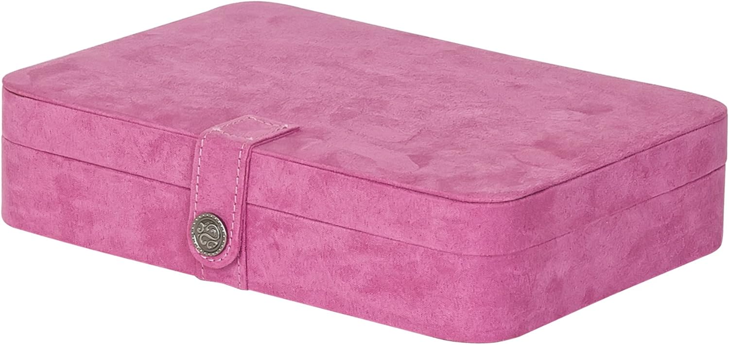 Mele and Co Maria Plush Jewelry Box with 24 Sections
