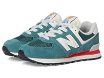 574 V1 Lace-Up Sneaker&comma; New Spruce&sol;Blast Red&comma; 13 US Unisex Little Kid