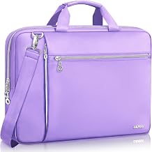 Laptop Case Bag Women Men Computer Sleeve Compatible with MacBook/Dell/HP/Acer/ASUS/LG, Waterproof Shoulder Carrying Briefcase, Purple, 17-17.3 Inch