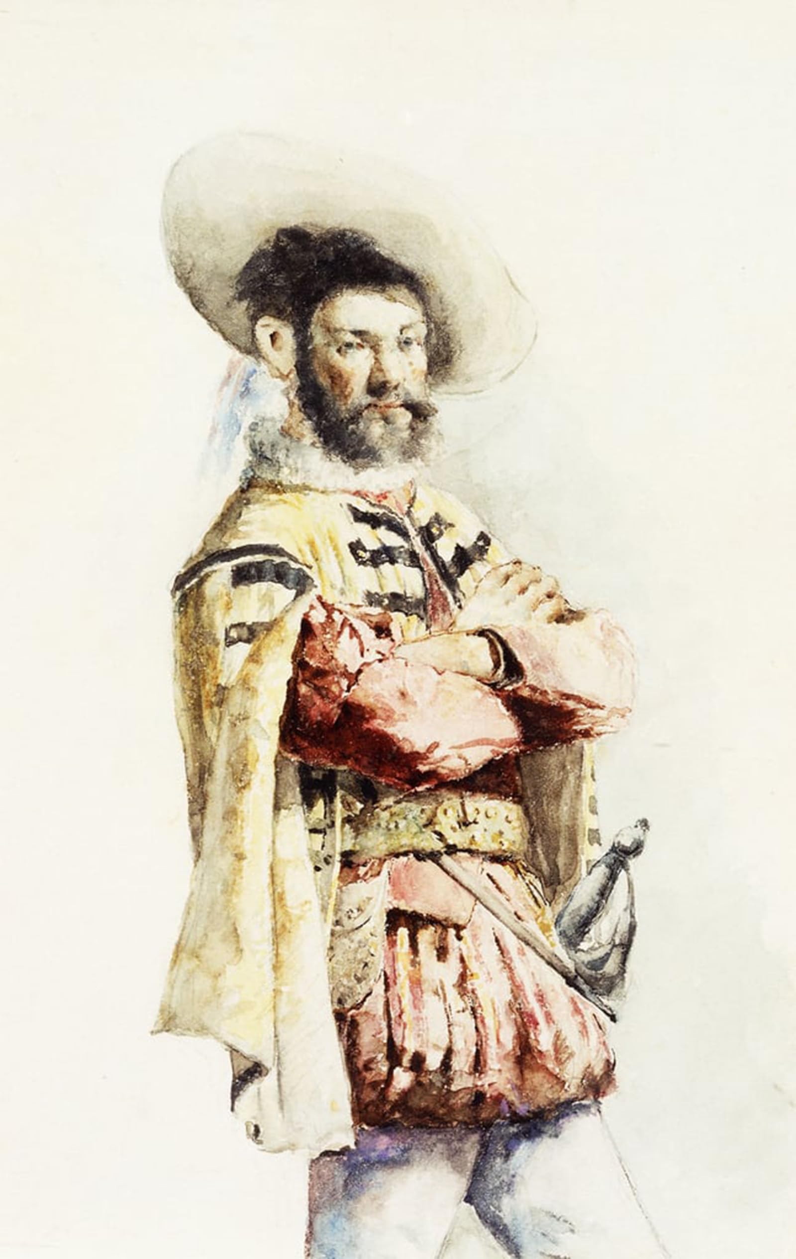 SERENDIPITP Vintage Wall Art Canvas Nordic Poster Canvas Print Picture The Musketeer by Joaquín Sorolla Wall Art Poster for Home Decor 60x90cm