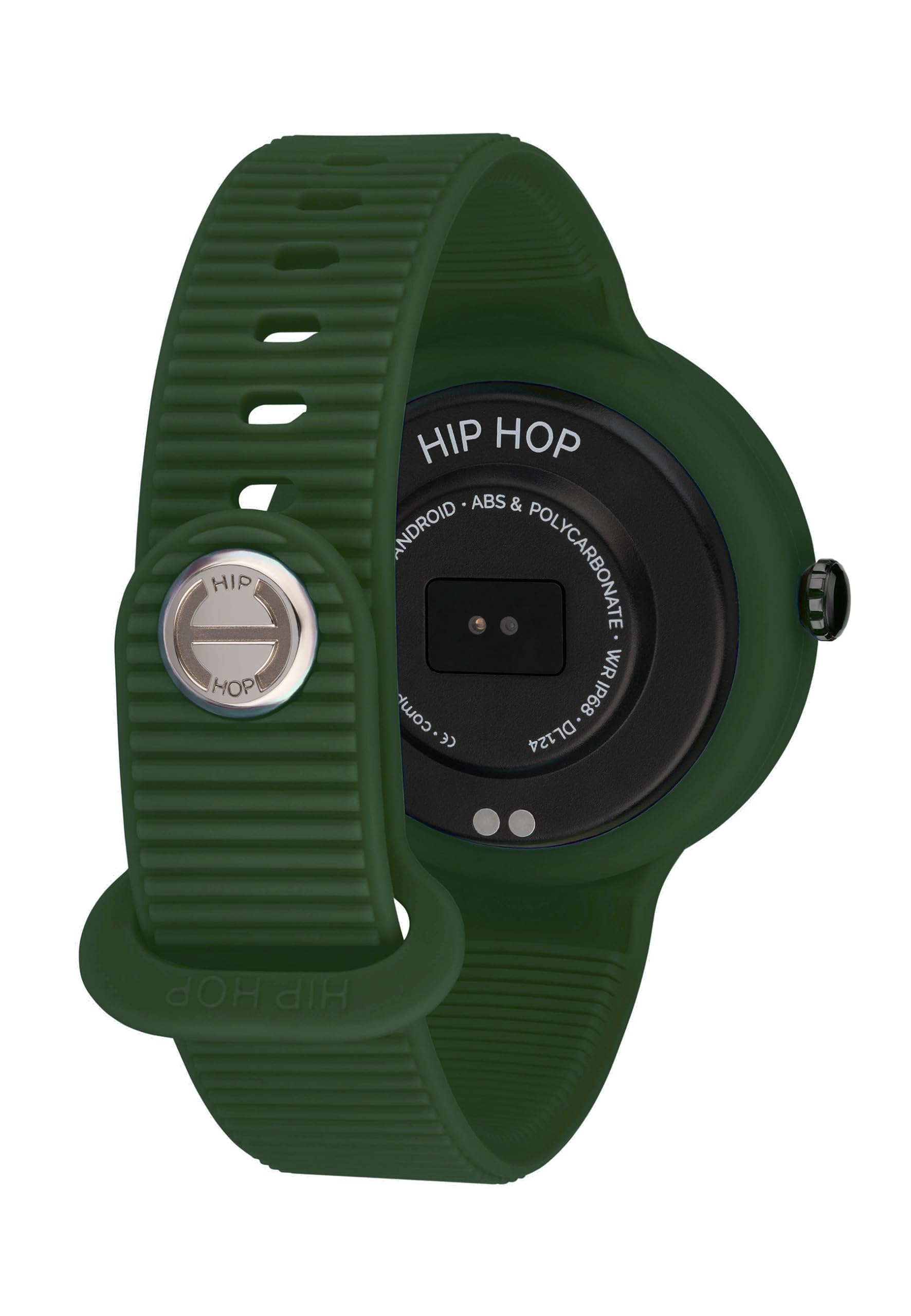 HIP HOP Orologio DONNA HERO.NEXT quadrante MONO-COLORE NERO movimento SMARTWATCH SMARTMODULE e CINTURINO SILICONE VERDE, NERO HWU1198