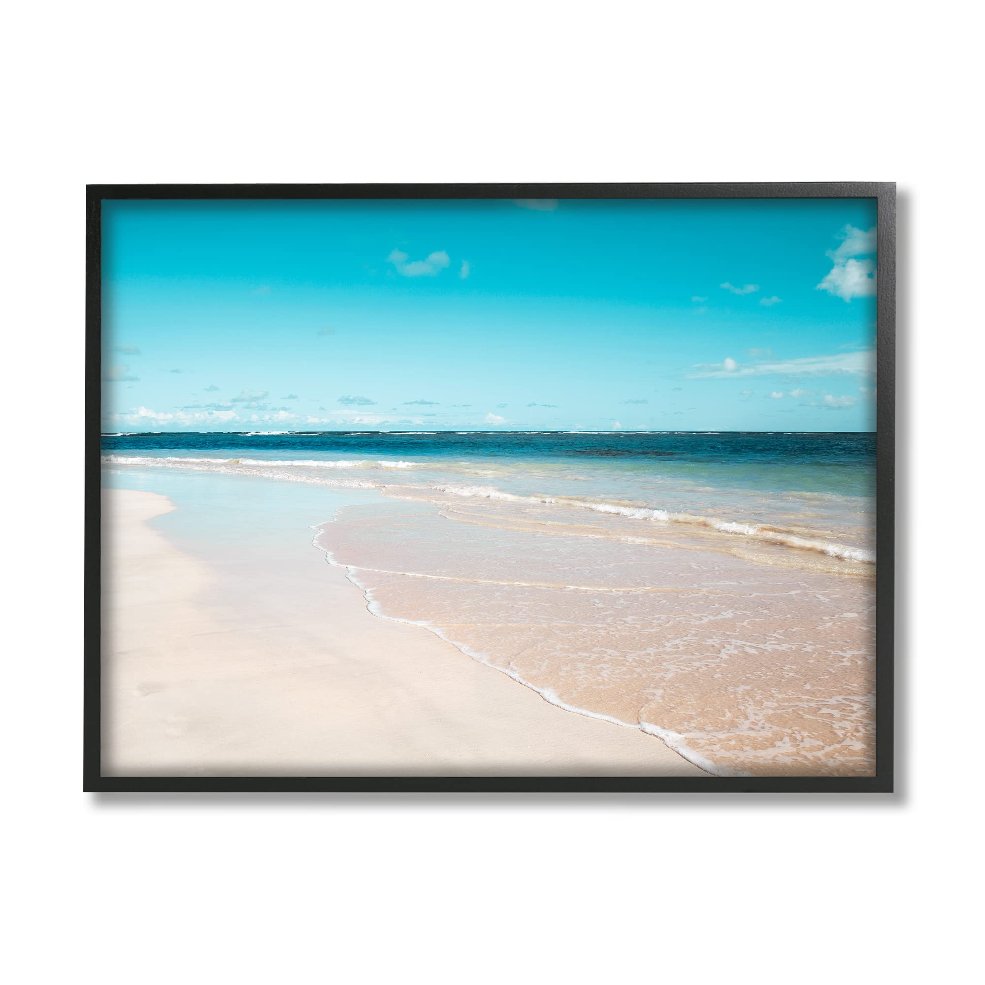 Stupell Industries Vivid Blue Panoramic Sky Sandy Beach Coast, Design by Danita Delimont