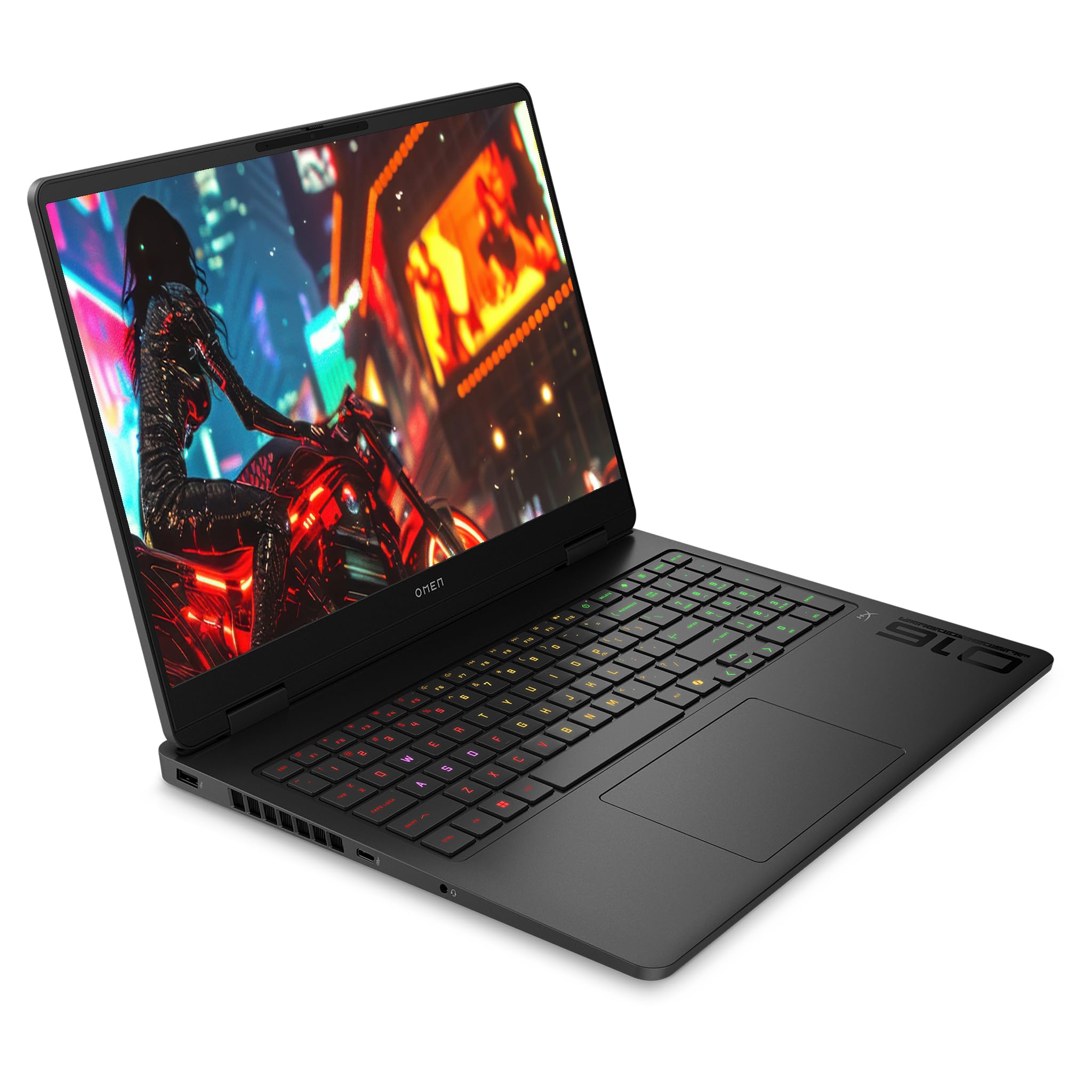 HP Omen 16 Gaming Laptop, AMD Ryzen 9-8940HX, 32 GB DDR5 RAM, 2 TB PCIe SSD, 16" (1920x1200) IPS 144Hz Display, Nvidia G-Force RTX 5060, 4-Zone RGB QWERTZ Tastatur, Windows 11 Pro, Shadow Black