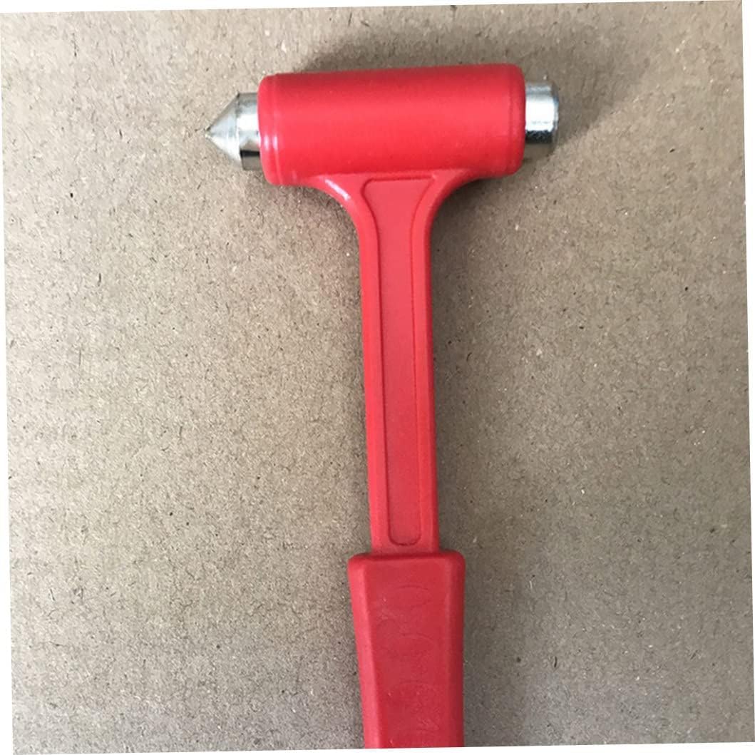 Portable Hammer: Window Glass Breaker Multitools 2pcs, Multifunctional Emergency Car Escape Tool, Red