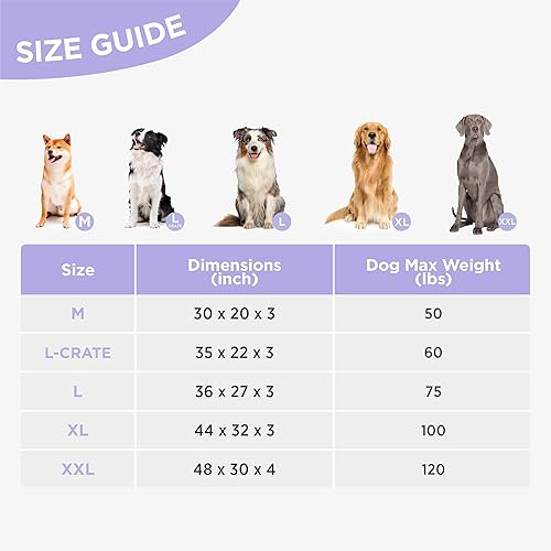 Miniatura 5 de LE SURE Cama impermeable para perros extra grandes, para exteriores, cama ortopédica de espuma para mascotas con superficie de tela Oxford y funda