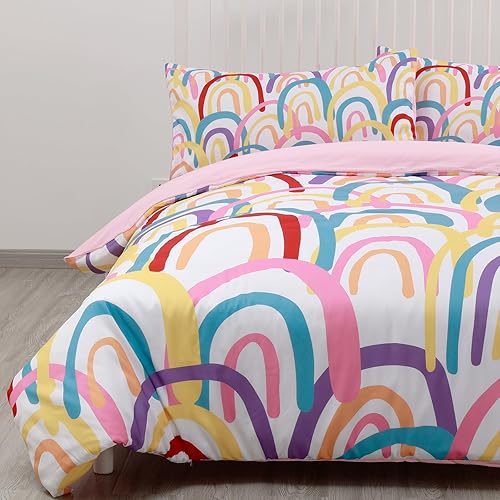 Miniatura 7 de Mybedshare Funda de edredón floral tamaño Queen, juego de funda de edredón botánica suave de 3 piezas para todas las estaciones (1 funda de edredón