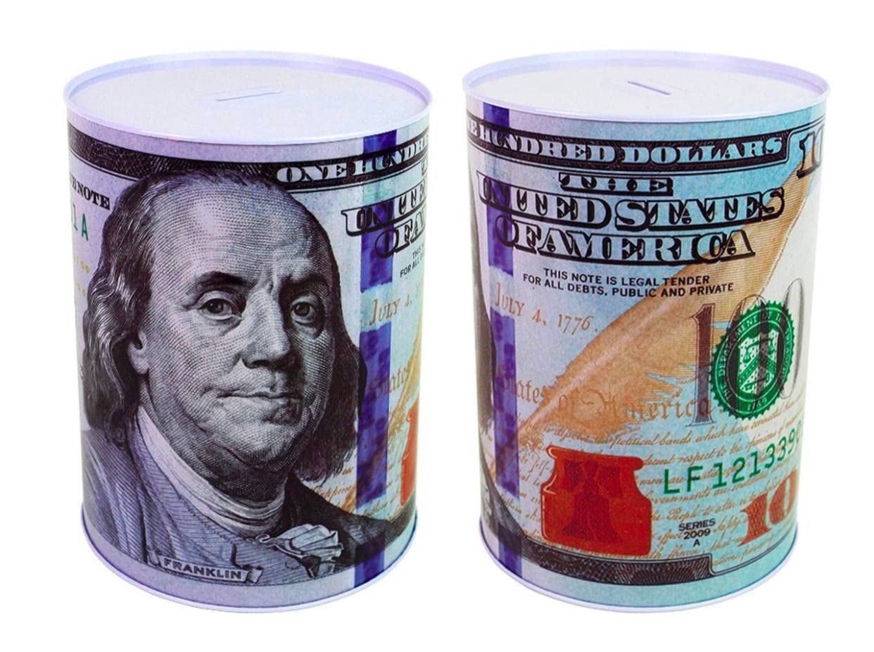 Buy 100 Dollar Bill (Bank) Piggy Bank 8.5 inches Tall Coin Money Saving