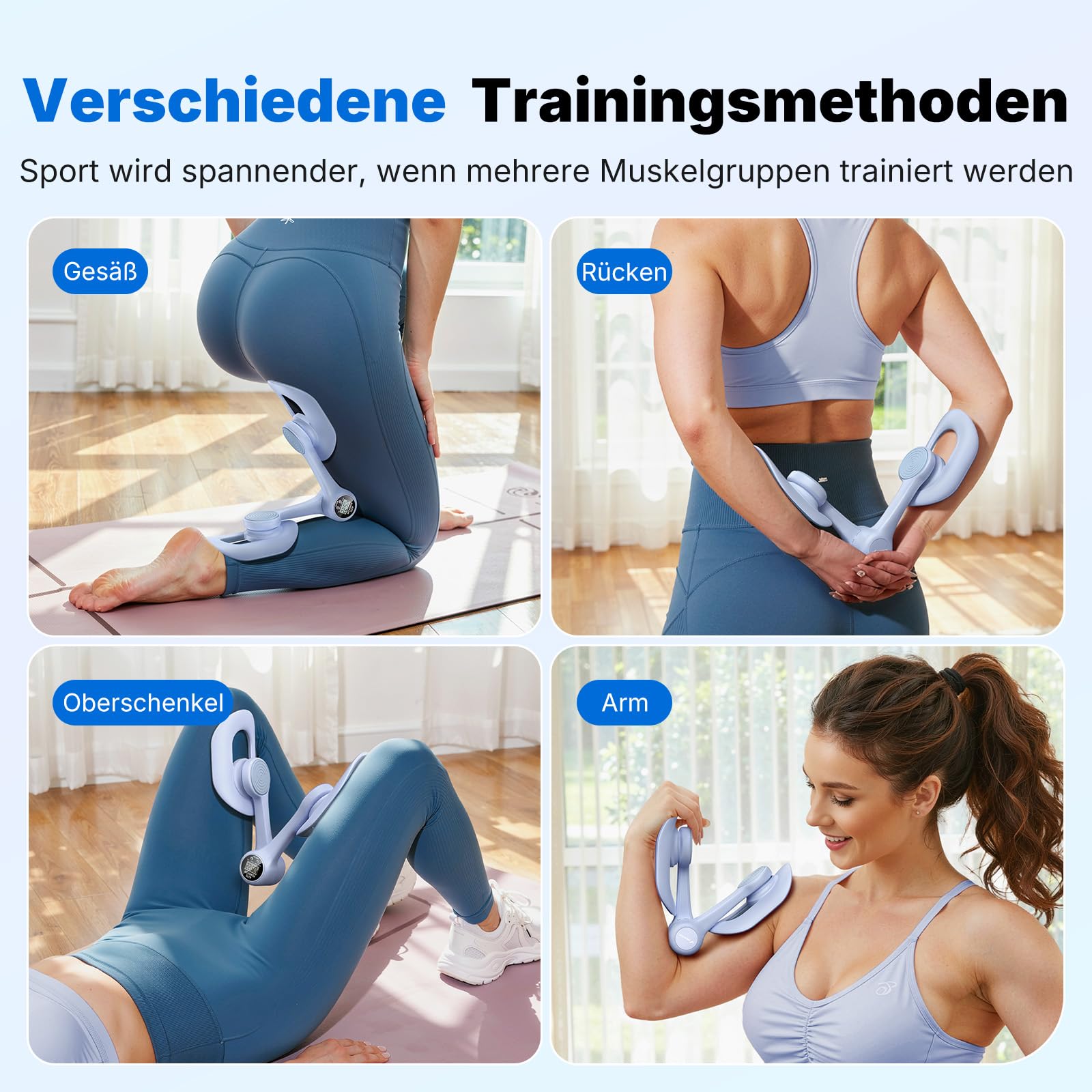 MERACH Thigh Master, Oberschenkeltrainer, Beckenbodenmuskeltrainer, Trainingsgerät für die Innenseite der Oberschenkel für zu Hause, Beckenbodenstärkungsgerät für Frauen