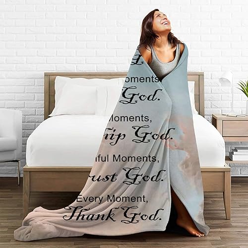 Miniatura 5 de Mantas cristianas suaves para mujer, regalos inspiradores para mujer, regalos religiosos unisex, regalos espirituales para mujeres, mantas para