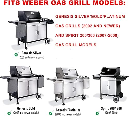 Miniatura 10 de SafBbcue 80462 Reemplazo de encendedor de parrilla para Weber Q1000 Q 2200 Q1200 Piezas de repuesto de accesorios de parrilla, piezas de repuesto