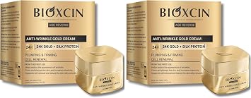 Bioxcin Age Reverse K r kl k Kar t  Alt n Krem 50 ml   24K Alt n,  pek Proteini, Pantenol ve Zeytinya   erikli   Cilt S k la t r c  ve Nemlendirici 2 paketi