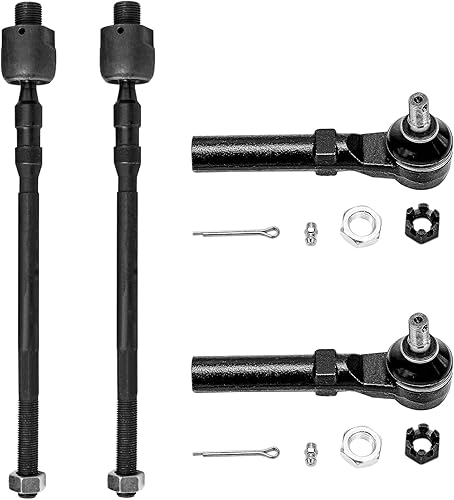 Miniatura 18 de Detroit Axle - 4 barras de acoplamiento delanteras para Hyundai Elantra Forte Koup Forte5, 4 extremos de barra de acoplamiento interiores y