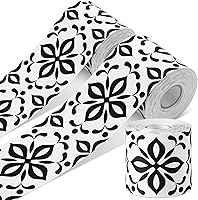 Vista 1 de PerKoop 2 rollos de 131 pies de borde decorativo para tablón de anuncios para aula, borde de papel blanco para decoración de regreso a clases