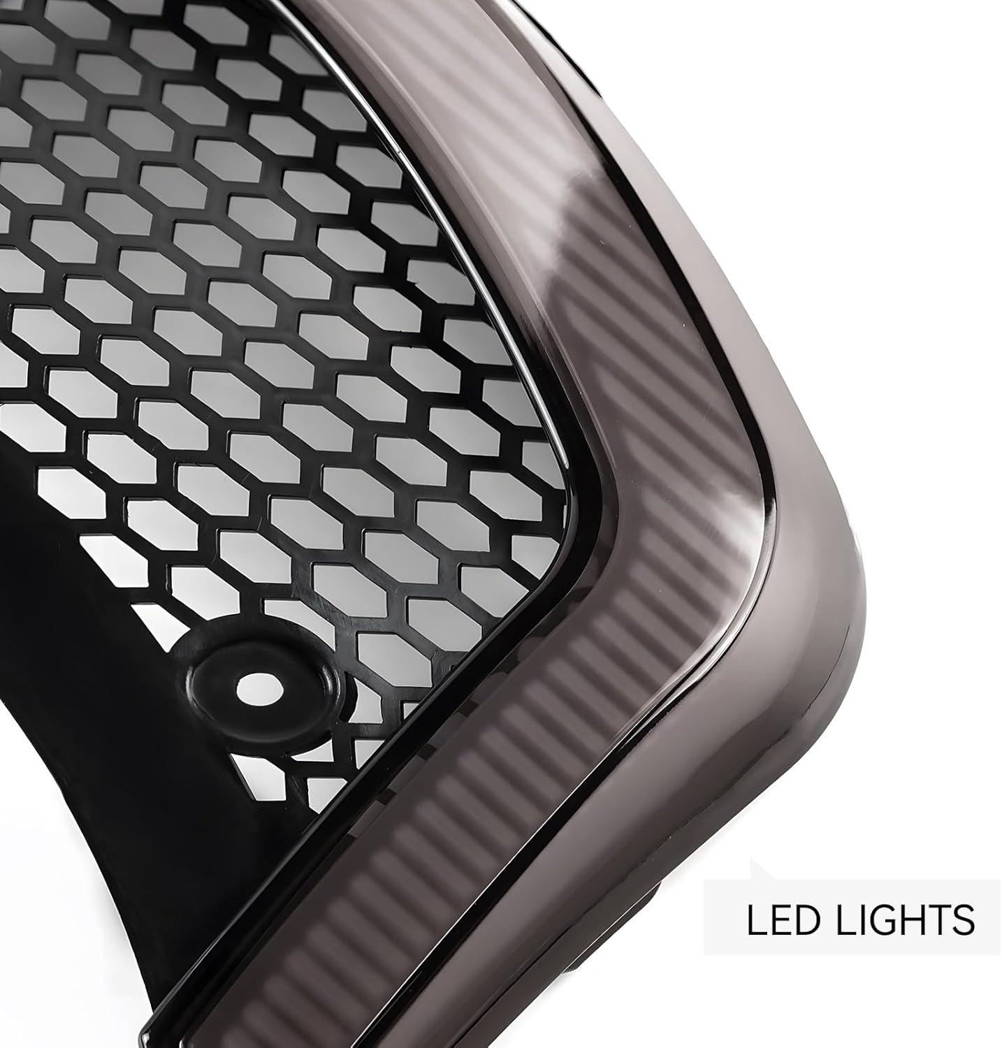 LED Headlight Vent Turn Signal for Road Glide, LED Fairing Vent Accent Lamp Indicator Side Lights for Harley Road Glide FLTRX Special FLTRXS CVO Ultra FLTRX 2015-2024 Accessories (Smoked Lens)