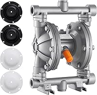 Vista 13 de VEVOR Bomba neumática de doble diafragma, 4.4 GPM, bomba neumática de transferencia de aceite residual de entrada y salida de 1-1/2 pulgadas, máximo