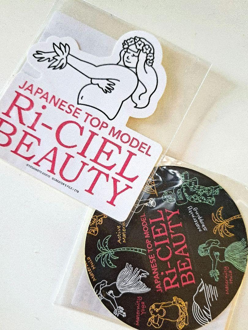 ハワイ限定ロバート秋山扮するカリスマモデル「リシエル」のステッカー２枚セット