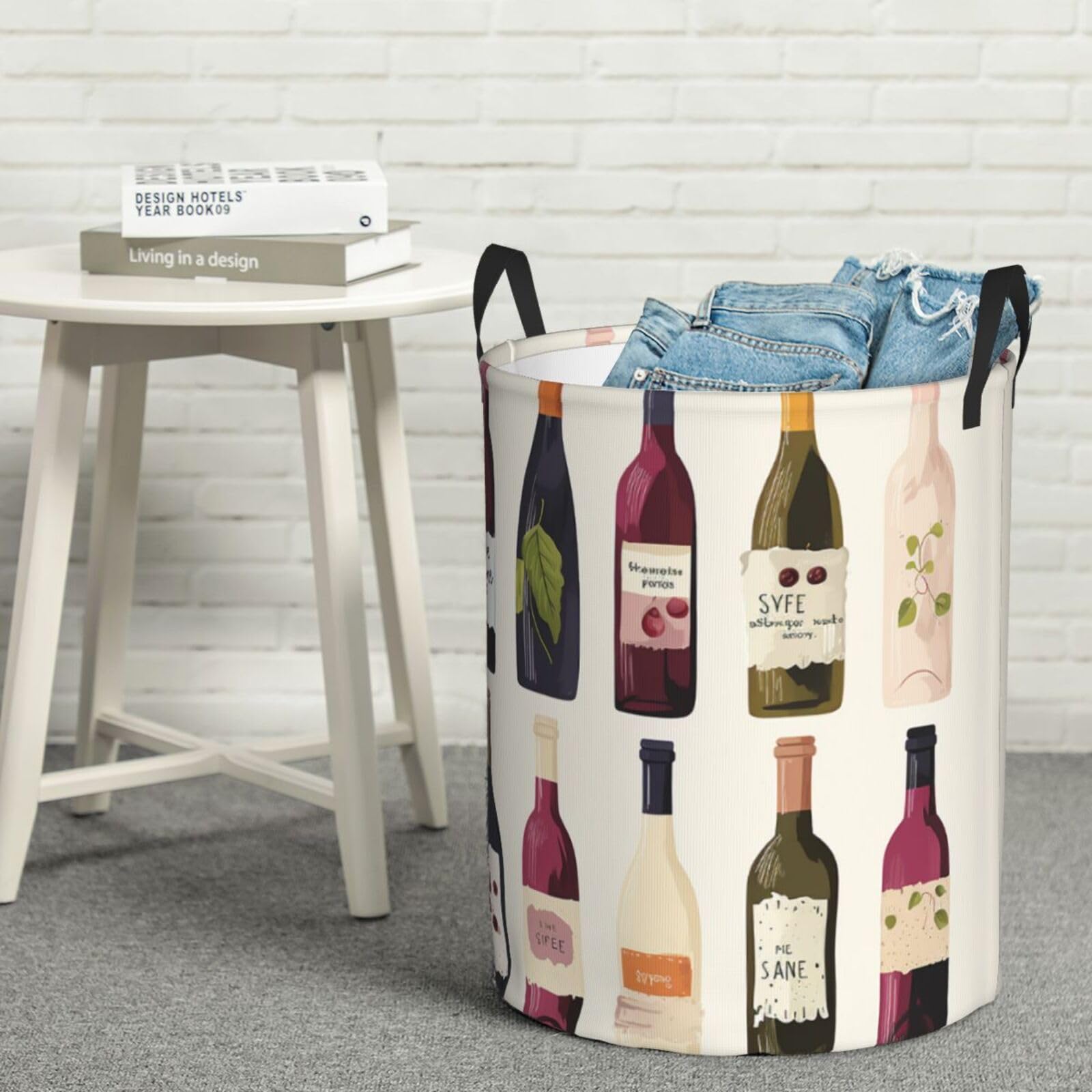 Panier à linge pour bouteilles de vin parfait dans la chambre