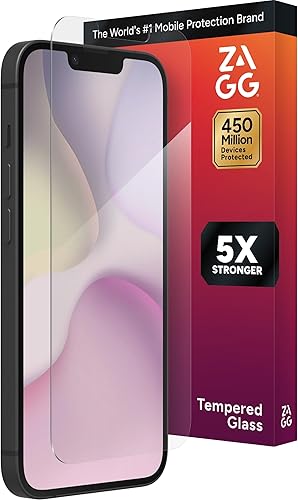 Miniatura 18 de ZAGG Glass Elite VisionGuard - Protector de pantalla para Apple iPhone 16e, 14, 13, 13 Pro, 5 veces más fuerte, protección contra luz azul