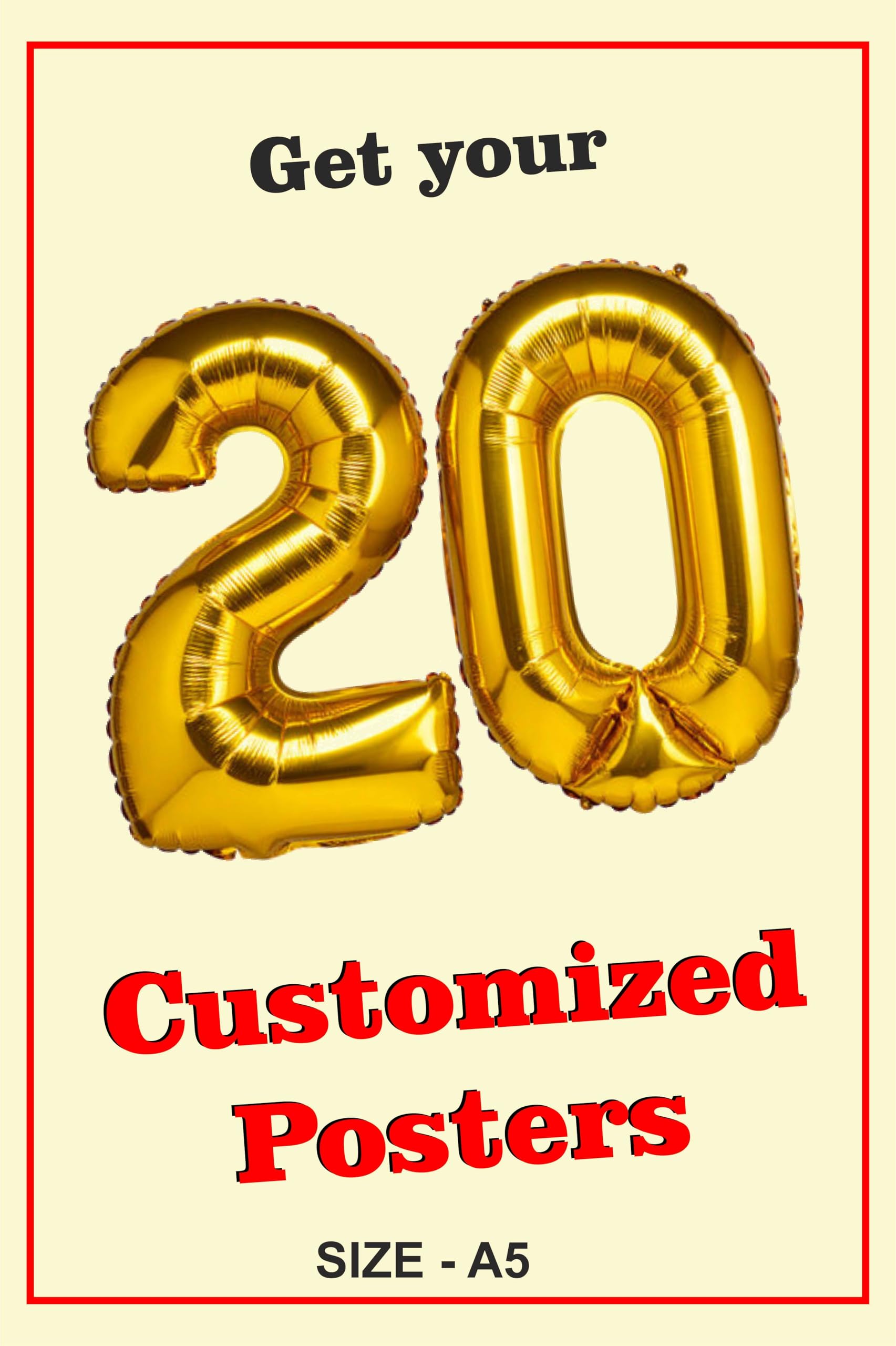 KAMAKU FRAMES Synthetic Personalize/Customized Wall Posters Of Your Photo/Design (Size -A5 (5.5x8.5) Inch, Multicolour), Matte Finish II (HD Poster) II - Pack Of 20 Poster-image-25