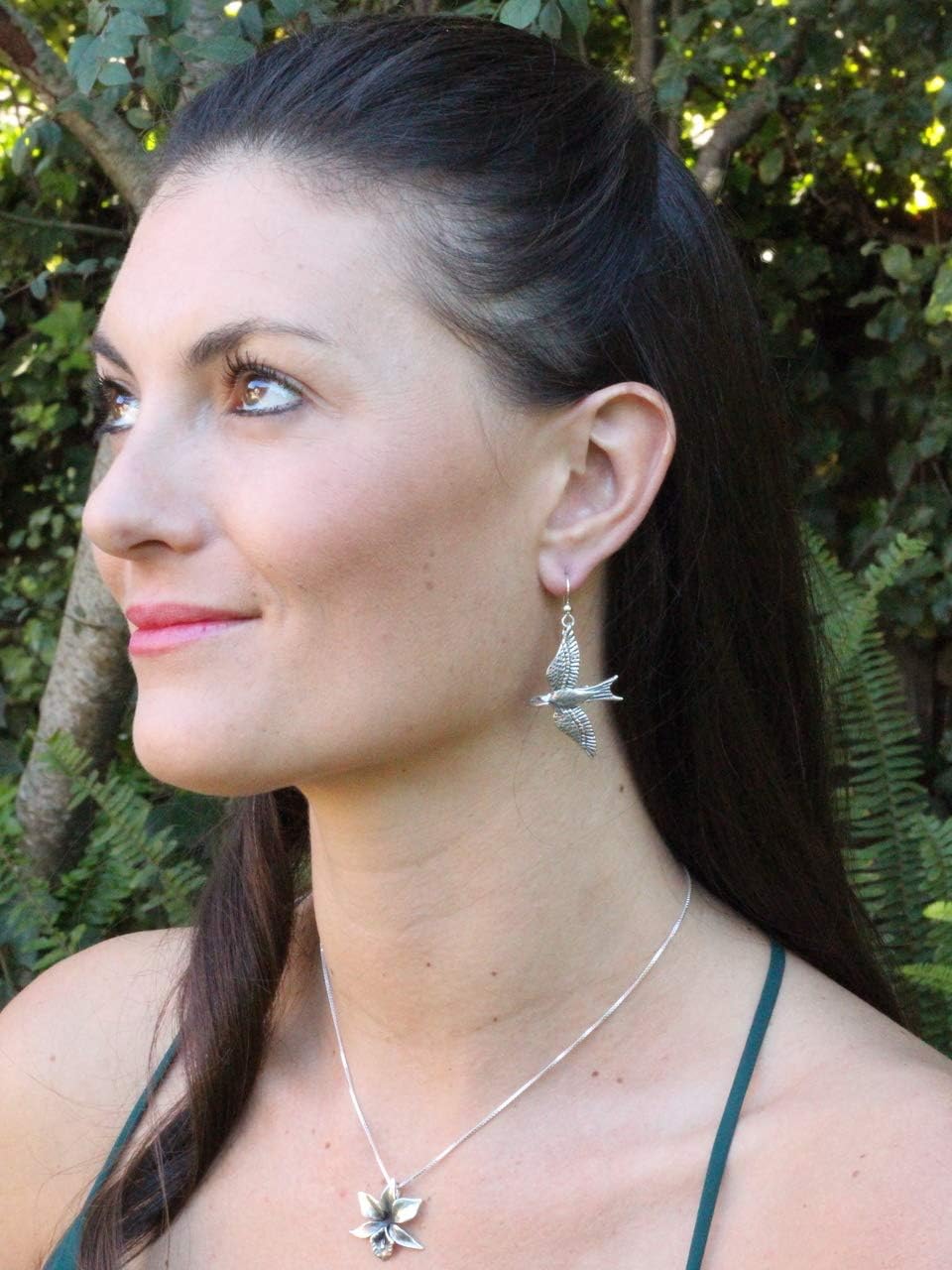 Silver Mocking Jay Earrings Mocking Jay Jewelry Bird Jewelry