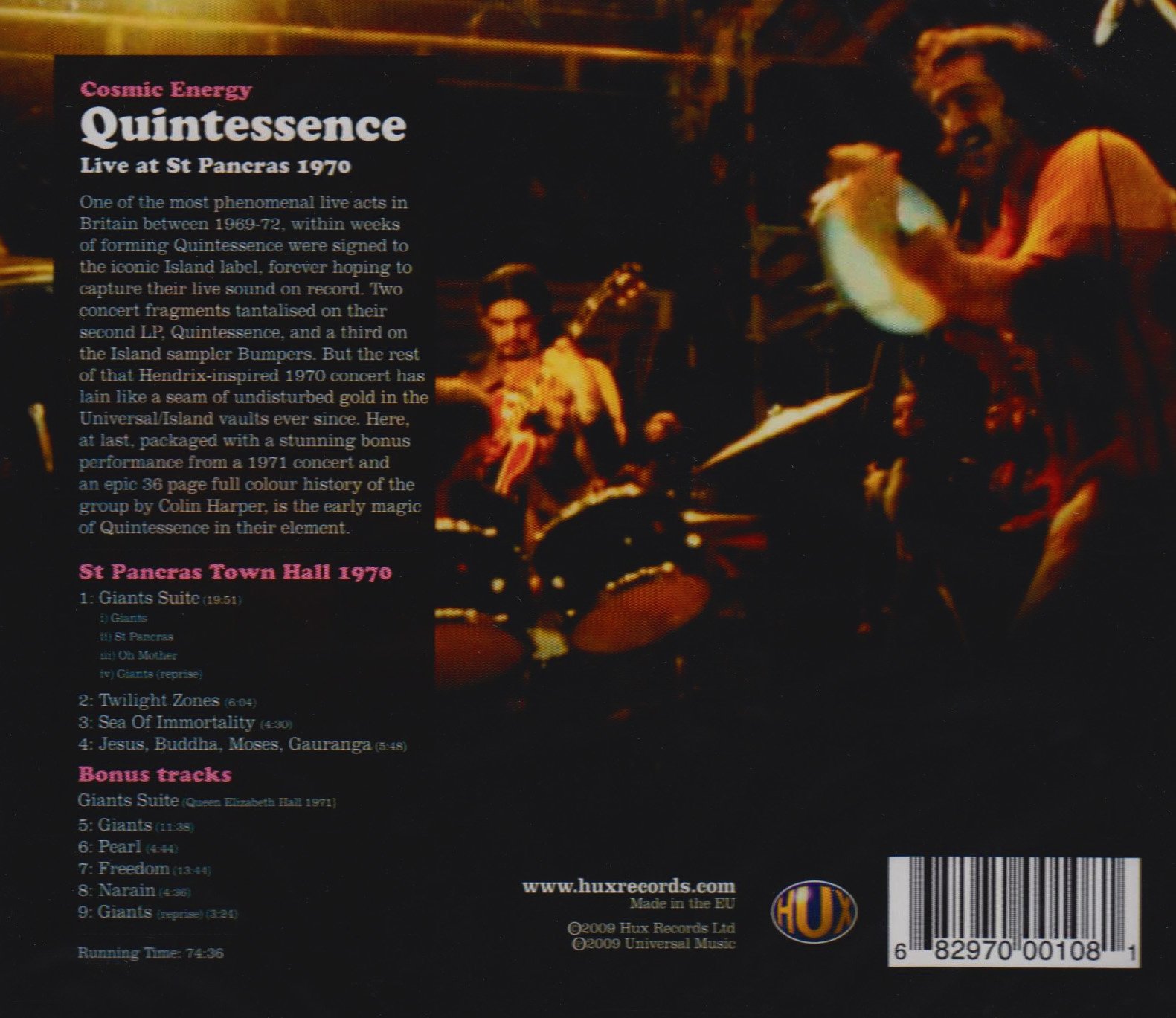 Cosmic Energy-Live At St Pancras 1970