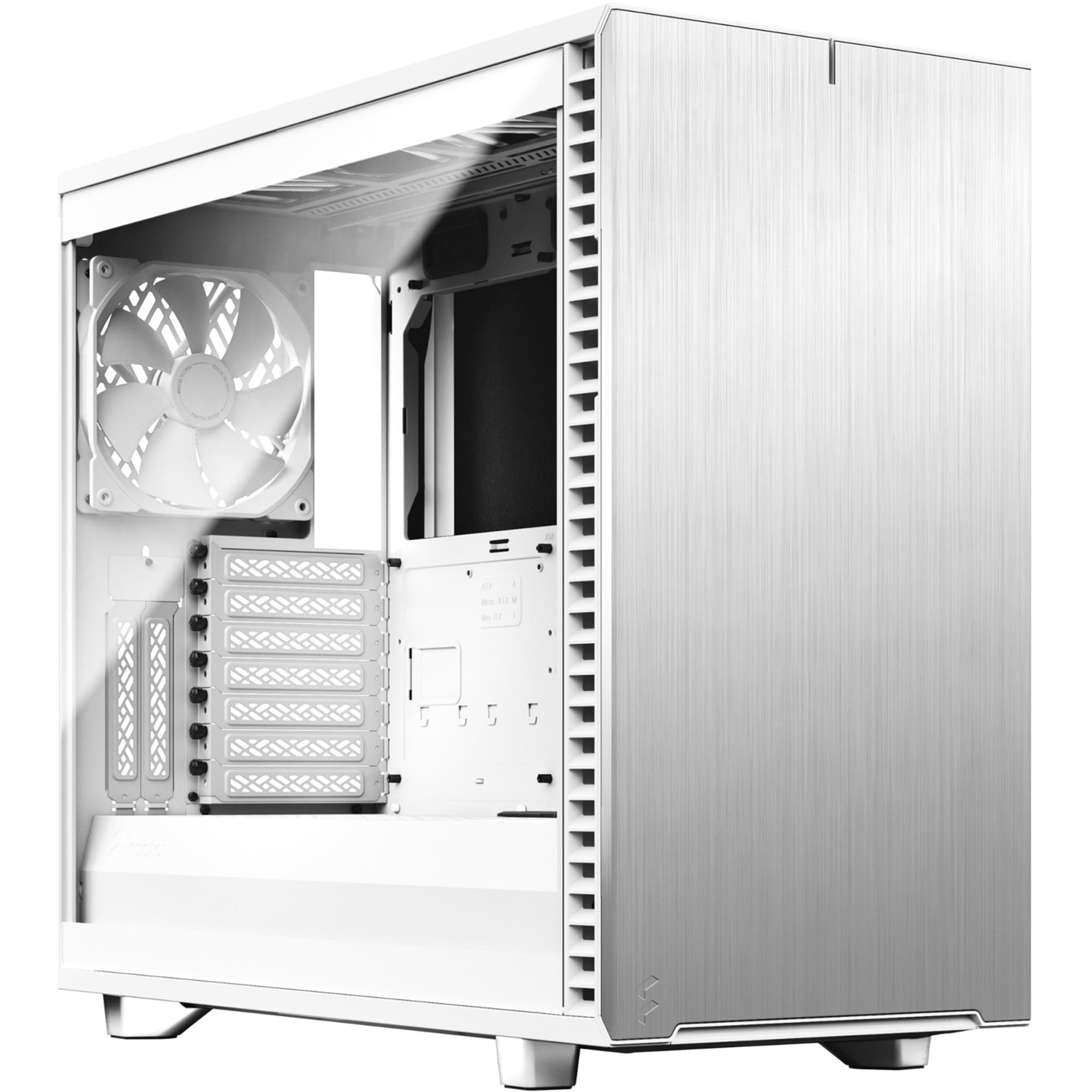 Fractal Design Define 7 White TG Modulares Silent E-ATX Mid Tower PC-Gehäuse aus Aluminium/Stahl mit seitlichem Fenster aus Tempered Glass, weiß