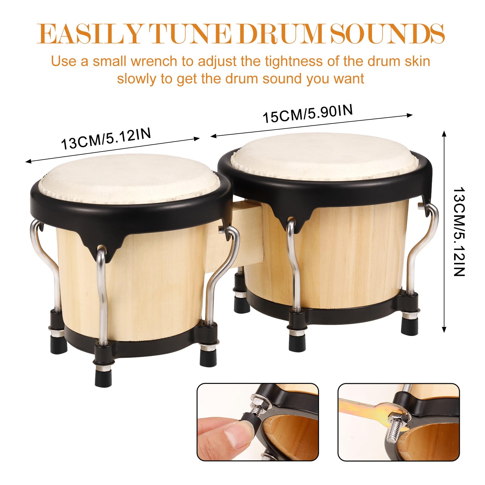 Snapklik.com : GGSTDDUP Bongo Drum 4 And 5 Bongos Drum Set For Kids ...