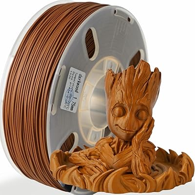 16 – PRILINE Wood Filament 1.75 3D Printer Filament, Dimensional Accuracy +/- 0.03 mm, 1kg Spool