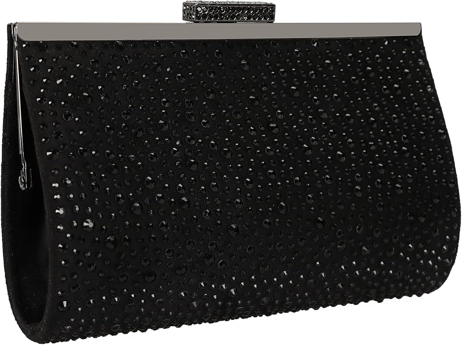 DEXMAY Crystal Clutch Purse for Women Rhinestone Frame Clutch Handbag for Party - Image 2