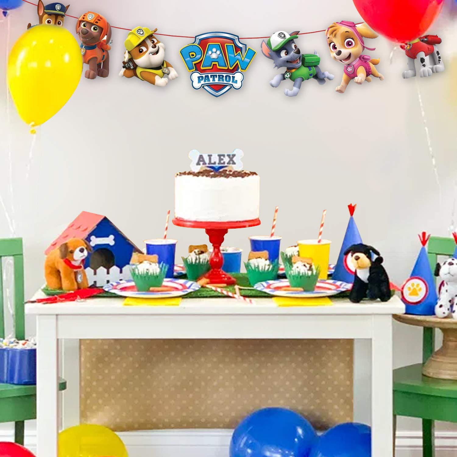 Buy Party Propz Paw Patrol Character Banner for Paw Patrol Birthday
