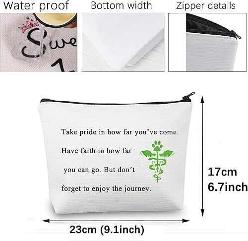 Miniatura 3 de CMNIM Regalos para veterinarios, bolsa de maquillaje veterinario, bolsa de cosméticos veterinarios, regalos de tecnología veterinaria para mujeres,