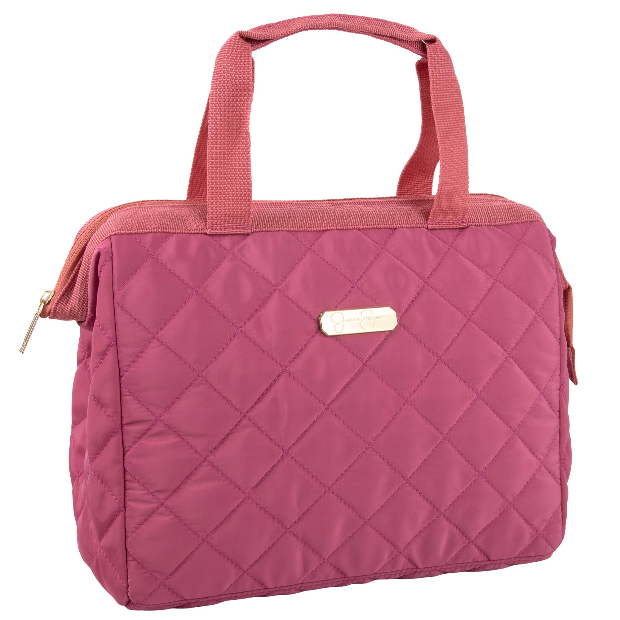 Jessica Simpson Insulated Wide Open Lunch Bag for Women for Work, Travel, Beach Leakproof Lunch Box for Picnics & Camping: Home & Kitchen