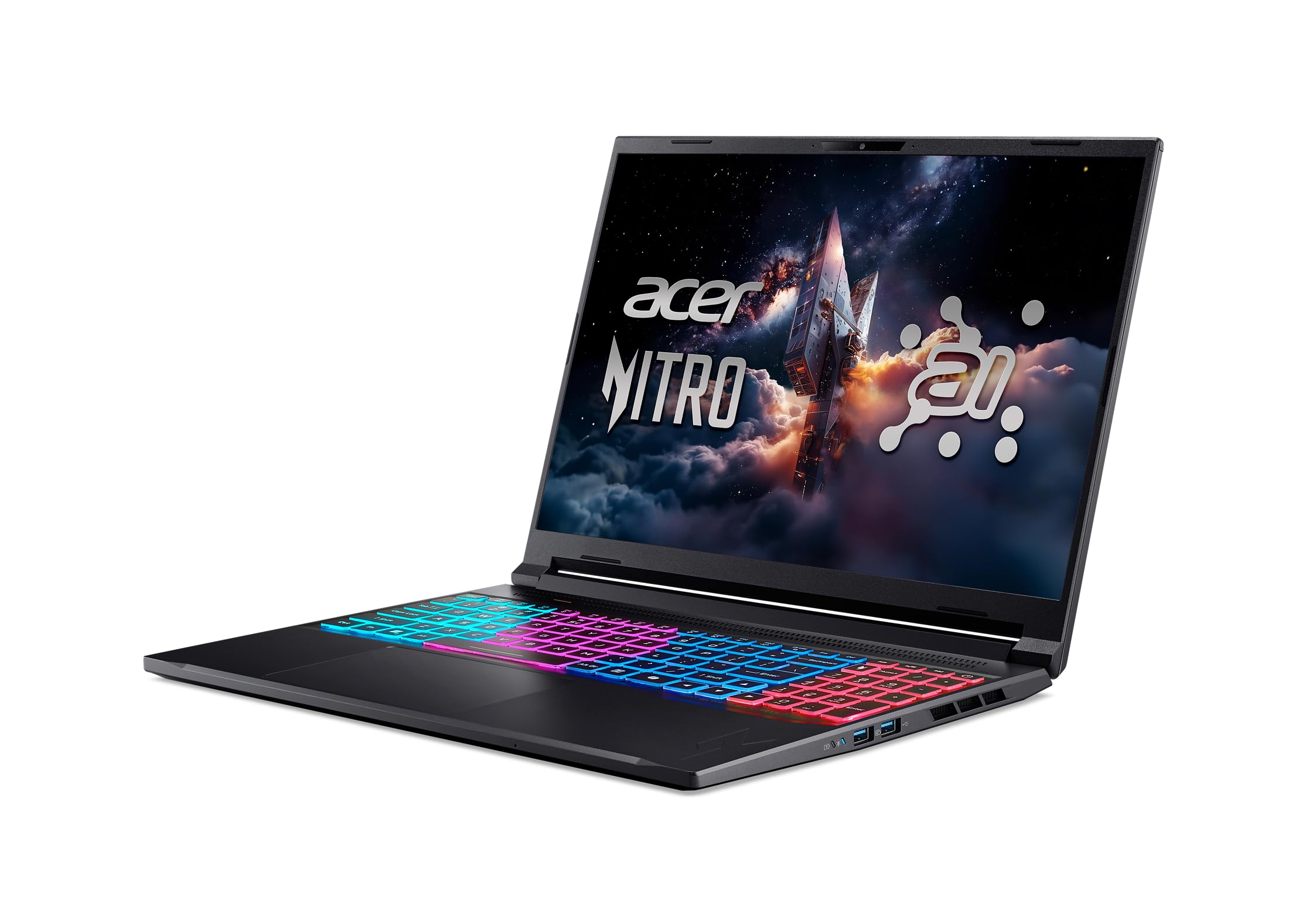 Acer Nitro V 16S AI Gaming Laptop | AMD Ryzen 7 260 Processor | NVIDIA GeForce RTX 5060 Laptop GPU (572 AI Tops) | 16" WUXGA IPS 180Hz Display | 32GB DDR5 | 1TB Gen 4 SSD | Wi-Fi 6 | ANV16S-41-R2AJ