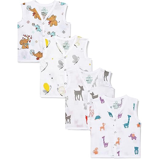 Boo Boo Club Organic Cotton Baby Jhabla Pack of 4